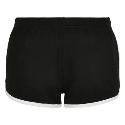 Dámské organické Interlock Retro Hotpants černo/bílé