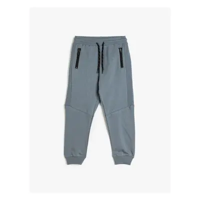 Koton Jogger Sweatpants Tied Waist Raised Cotton