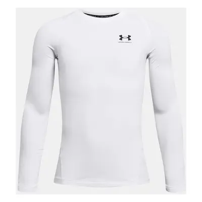 Chlapecké tričko Under Armour UA CG Armour LS-WHT - Kluci