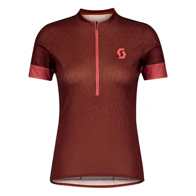 Dámský cyklistický dres Scott Endurance S/Sl Rust Red/Brick Red