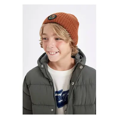 DEFACTO Boy's Ribbed Knitted Beanie