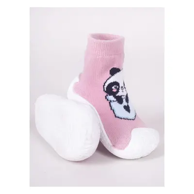 Yoclub Kids's Baby Girls' Anti-Skid Socks With Rubber Sole P2