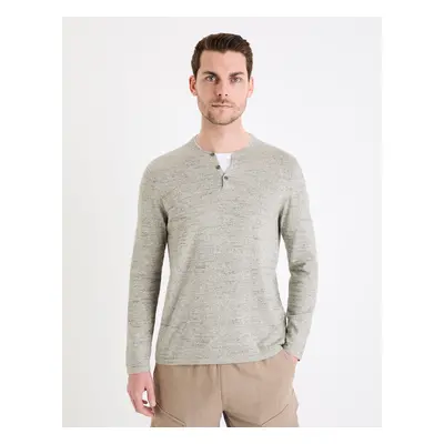 Celio Svetr henley Gelano - Pánské