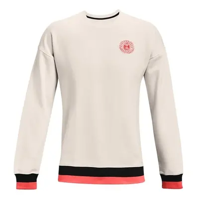 Pánská mikina Under Armour RIVAL FLC ALMA MATER CREW white