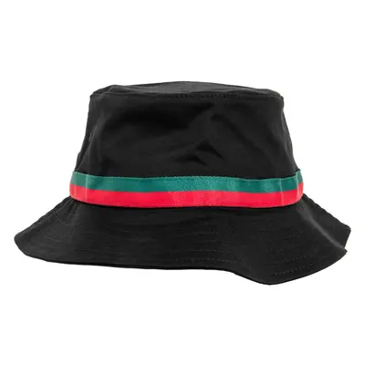 Stripe Bucket Hat černá/pálená/zelená