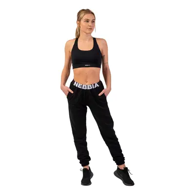 Dámské tepláky Nebbia Iconic Mid-Waist Sweatpants black