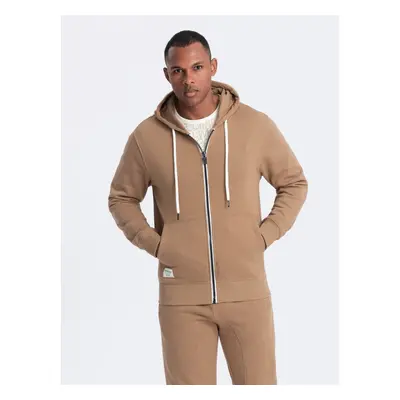 Ombre Men's sweatshirt set unbuttoned sweatshirt + jogger pants