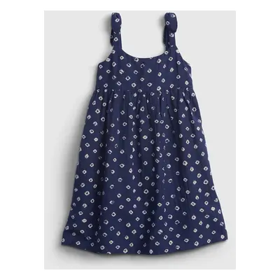 GAP Dětské šaty sleevless knot strap dress - Holky