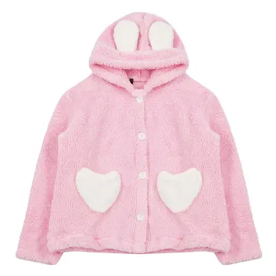 Trendyol Powder Girl Plush Hooded Coat