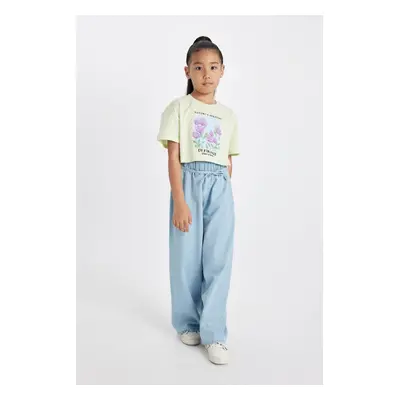 DEFACTO Girl's Wide Leg Jean Pants