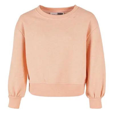 Dívčí Oversized Barva Melange Crewneck papaya melange