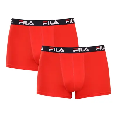 2PACK pánské boxerky Fila červené