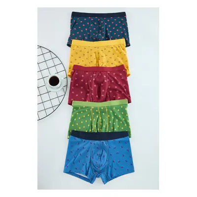 Trendyol 5-Pack Patterned/Plain Pack Boxer