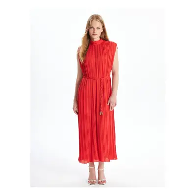 LC Waikiki Women's Stand Collar Straight Dress