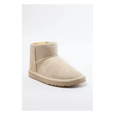 Trendyol Beige Plain Flatform Low Heel Women's Boots