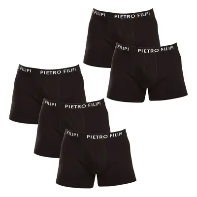 5PACK pánské boxerky Pietro Filipi černé