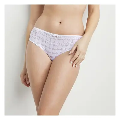 Bílé dámské vzorované kalhotky Dim GENEROUS DOTTY BRIEF