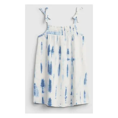 GAP Dětské šaty tie smock dress - Holky