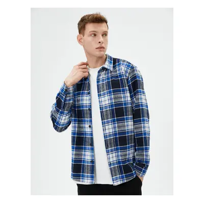 Koton Lumberjack Shirt Classic Collar Buttoned Long Sleeve