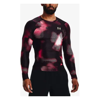 Pánské tričko Under Armour IsoChill Prtd Comp LS-BLK