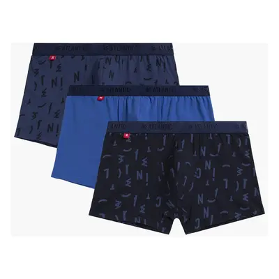 Pánské boxerky ATLANTIC 3Pack - modré