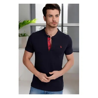 T8560 DEWBERRY T-SHIRT-DARK NAVY BLUE