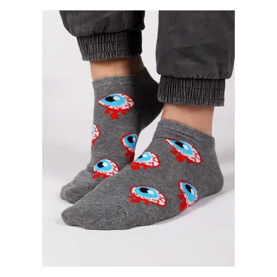 Yoclub Man's Ankle Funny Cotton Socks Patterns Colours