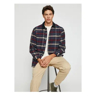 Koton Plaid Lumberjack Shirt Collar Detailed