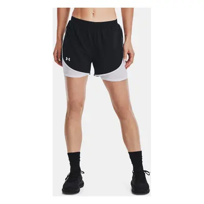 Under Armour Kraťasy UA Fly By Elite 2-in-1 Short-BLK - Dámské