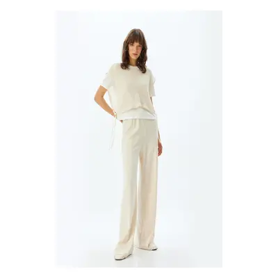 Koton Off White Women's Trousers