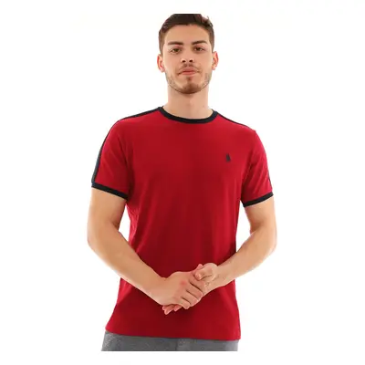 T8584 DEWBERRY MEN'S T-SHIRT-BURGUNDY