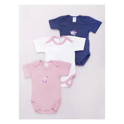 Yoclub Kids's Short Sleeve Bodysuits 3-Pack BOD-0502G-A13K