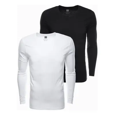 Ombre Men's V-NECK longsleeve set - mix