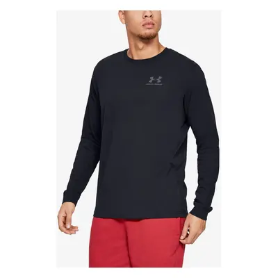 Under Armour Tričko SPORTSTYLE LEFT CHEST LS-BLK - Pánské