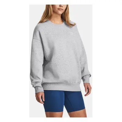 Under Armour Mikina Essential Flc OS Crew-GRY - Dámské