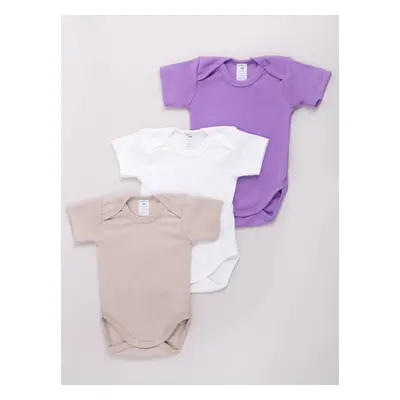 Yoclub Kids's Short Sleeve Bodysuits 3-Pack BOD-0501G-003K