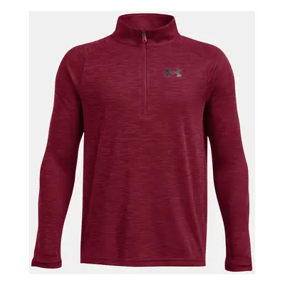 Tričko Under Armour UA Tech Textured 1/2 Zip-RED - Kluci