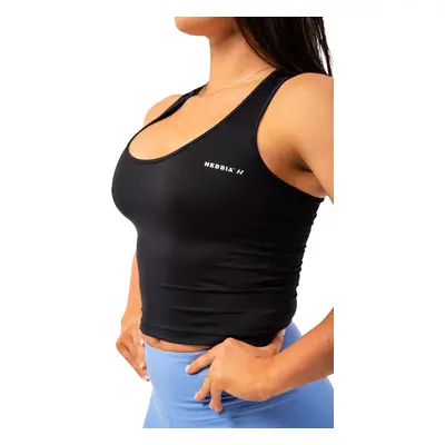 Dámské tílko Nebbia Sporty Slim-Fit Crop Tank Top black