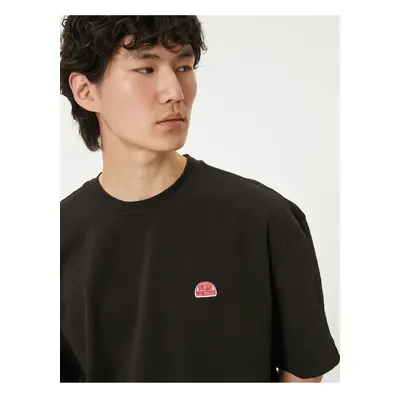 Koton Oversize Printed T-Shirt Crew Neck Short Sleeve