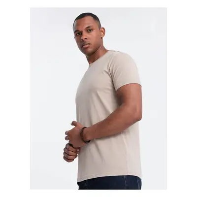 Ombre Classic BASIC men's cotton T-shirt - sand