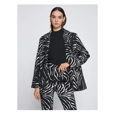 Koton Zebra Patterned Blazer Jacket