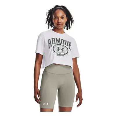 Dámské tričko Under Armour Collegiate Crest Crop SS