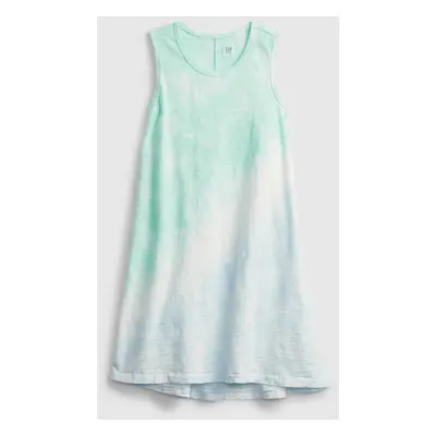 GAP Dětské šaty tie-dye trapeze dress - Holky