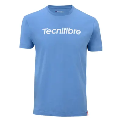 Pánské tričko Tecnifibre Club Cotton Tee Azur