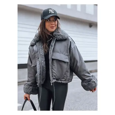 Dámská bunda oversize OLIVIERA Barva šedá DSTREET