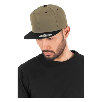 Kšiltovky Classic Snapback černá/olivová