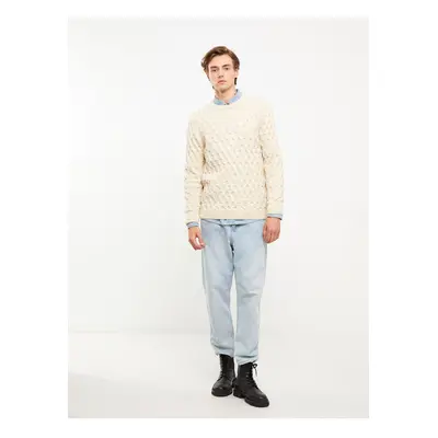 LC Waikiki Crew Neck Long Sleeve Men's Knitwear Sweater