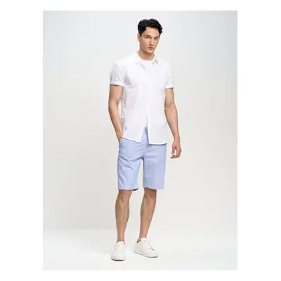 Big Star Man's Bermuda shorts Shorts Light blue-404