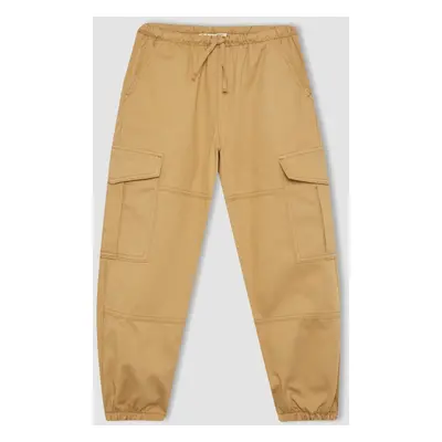 DEFACTO Girls' Parachute Cargo Cotton Trousers