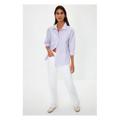 Trendyol Quickly Loose Fit Cotton Woven Shirt